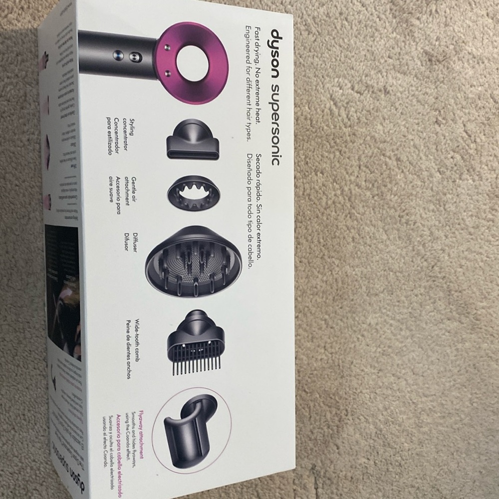 Dyson Supersonic hair dryer color magenta